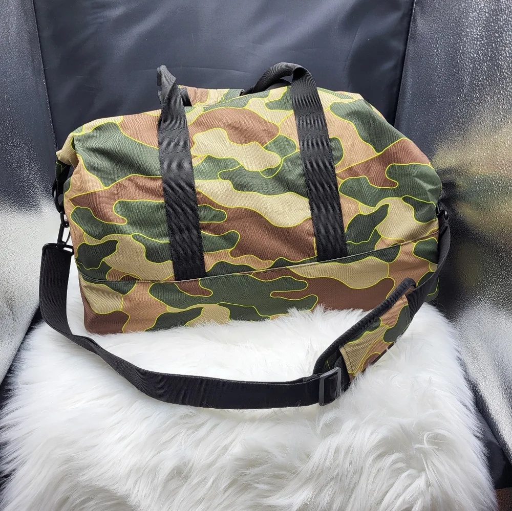Camo duffle bag